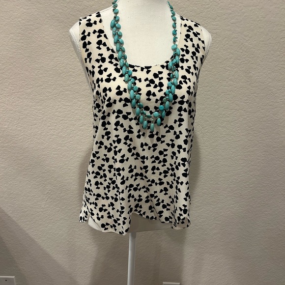 Joie Scalloped Edge Silk Tank - Picture 1 of 6